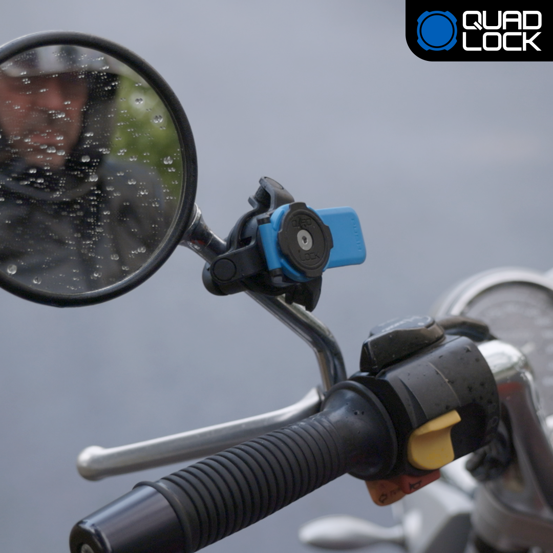Universal Motorcycle Scooter Mirror Mount - Adjustable Handlebar Mirror for Safe Riding - Perfect for Commuting, Touring & Off-Road Adventures