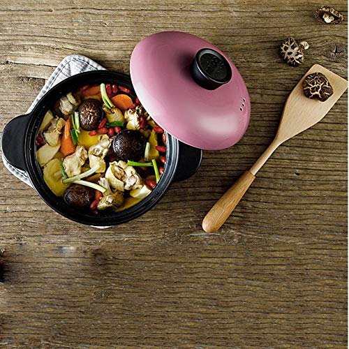 Premium Ceramic Soup Pot - 2.5L High-Temperature Flame Resistant Cooking Pot with Steamer, Multi-Functional Casserole Cookware for Kitchen - Perfect for Soups, Stews, Rice & Slow Cooking