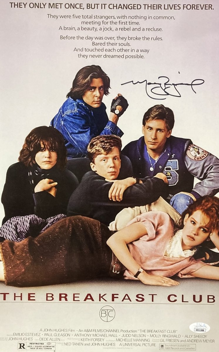 Authentic Molly Ringwald Signed 11x17 The Breakfast Club Movie Poster - JSA Certified - Perfect for 80s Movie Fans, Home Theater Decor & Collector's Display