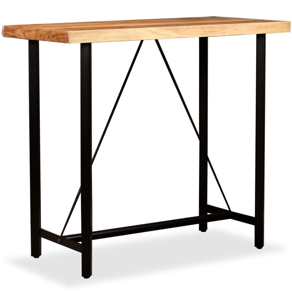 Solid Acacia Wood Bar Table - 47.2