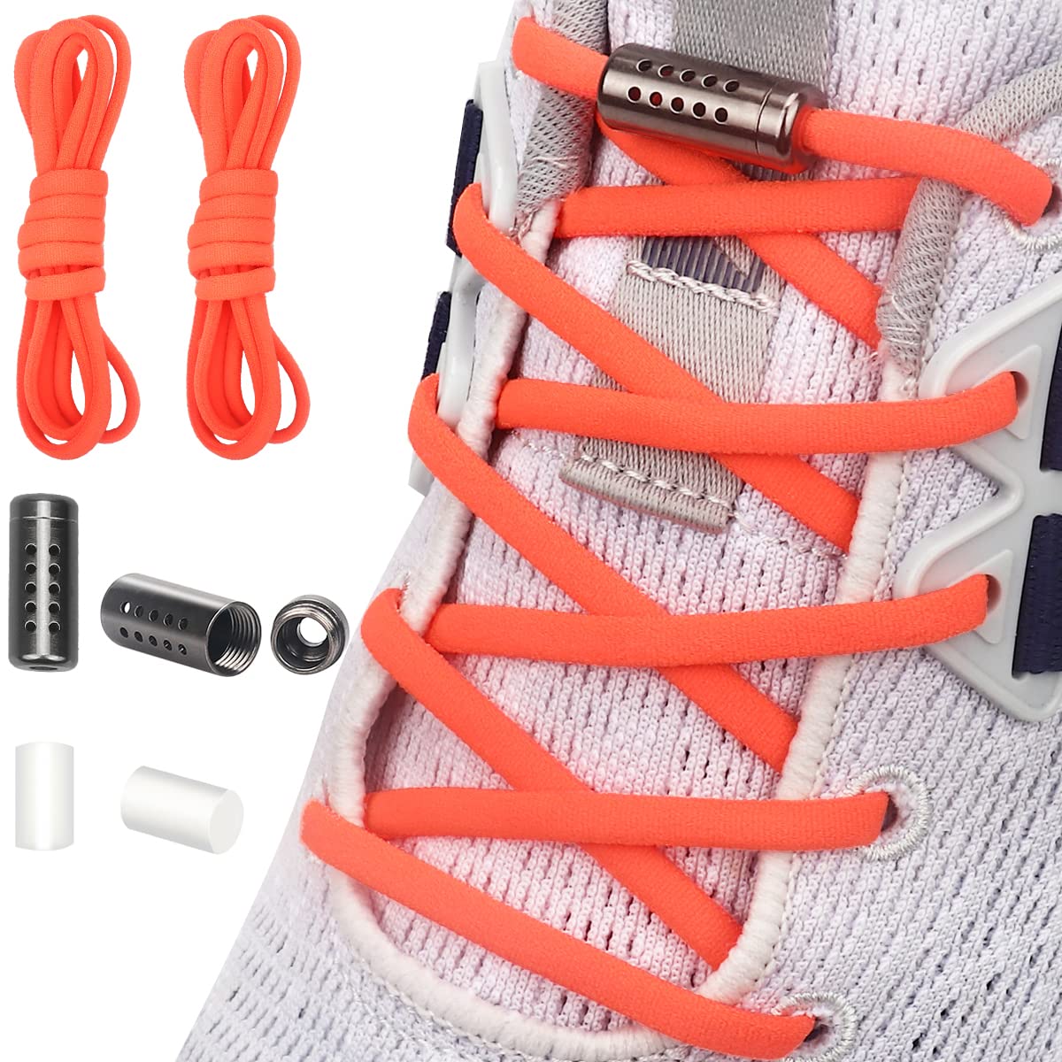 Elastic No Tie Shoelaces for Kids & Adults - One Size Fits All, Scented & Comfortable - Perfect for Running, Walking, and Daily Wear