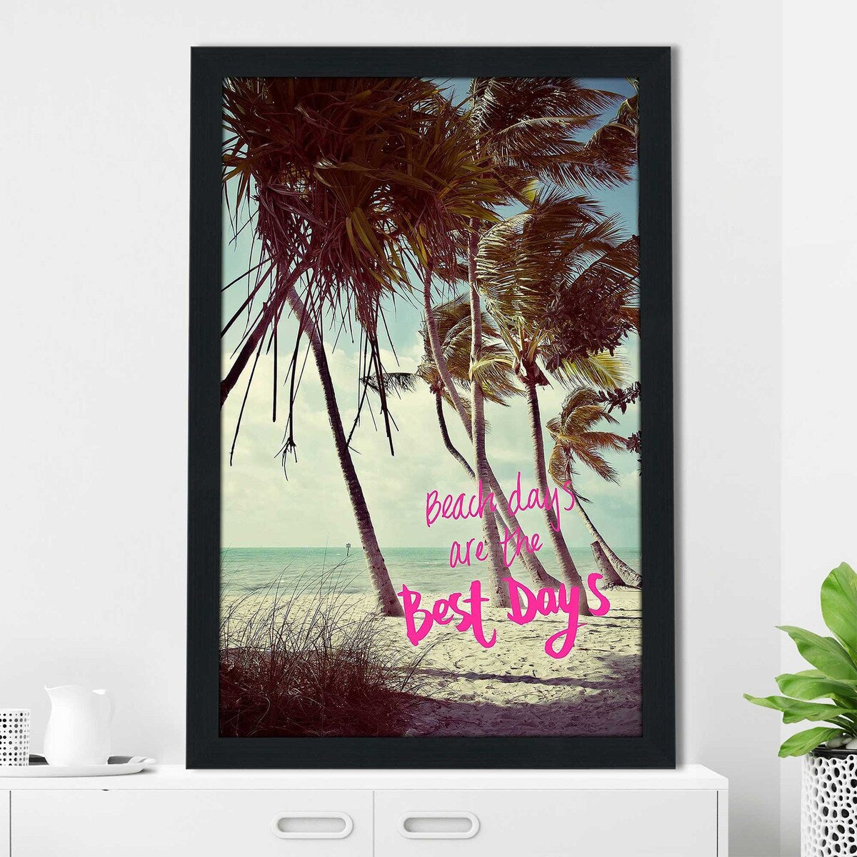 Best Beach Days Vertical Acrylic Print - Stunning Wall Art for Living Room, Bedroom & Office Decor