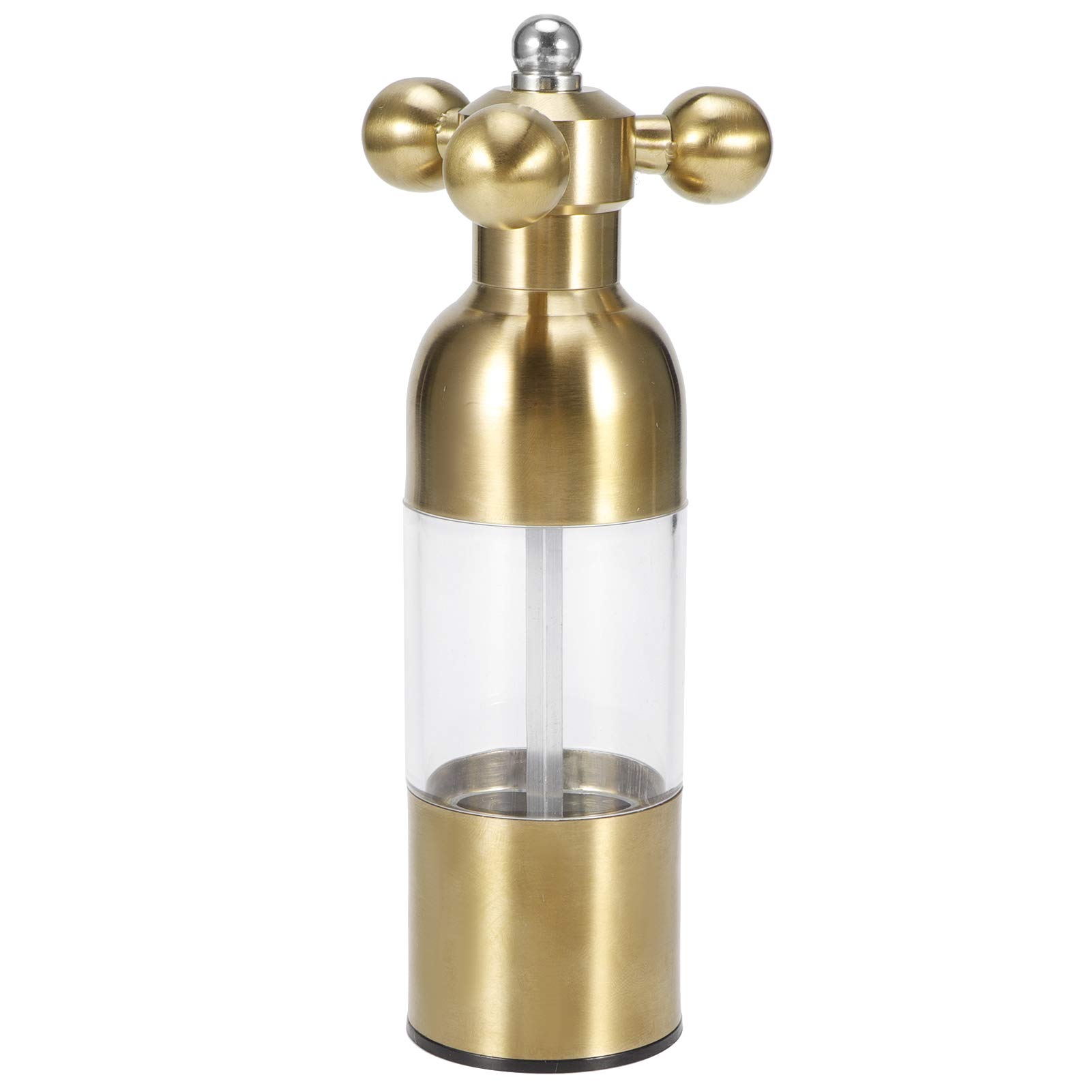 Premium Stainless Steel Pepper Mill & Salt Grinder - Manual Adjustable Coarseness, Durable Kitchen Tool for Freshly Ground Spices - Perfect for Home Cooking, Restaurants & Gourmet Meals (Gold)