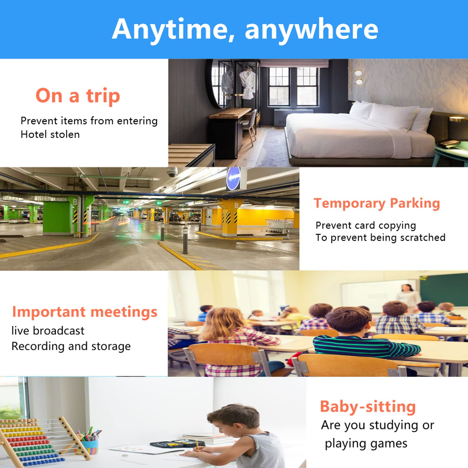 TARSHYRY Mini Smart Security Camera - 1080P HD WiFi Indoor Camera with 160° Wide Angle, Night Vision, 2-Way Audio, Mobile Remote Control & Real-Time Video for Home, Baby, Pet Monitoring