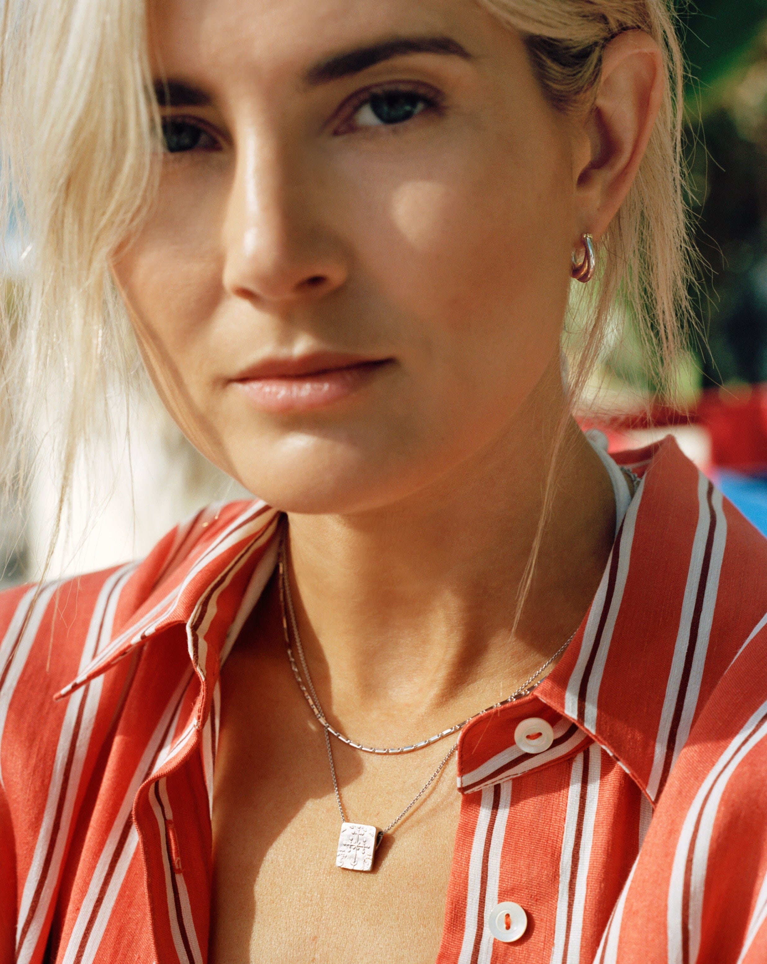 Lucy Williams Horizon Link Chain Necklace - Sterling Silver Jewelry for Women | Elegant Layering Necklace for Everyday Wear & Special Occasions