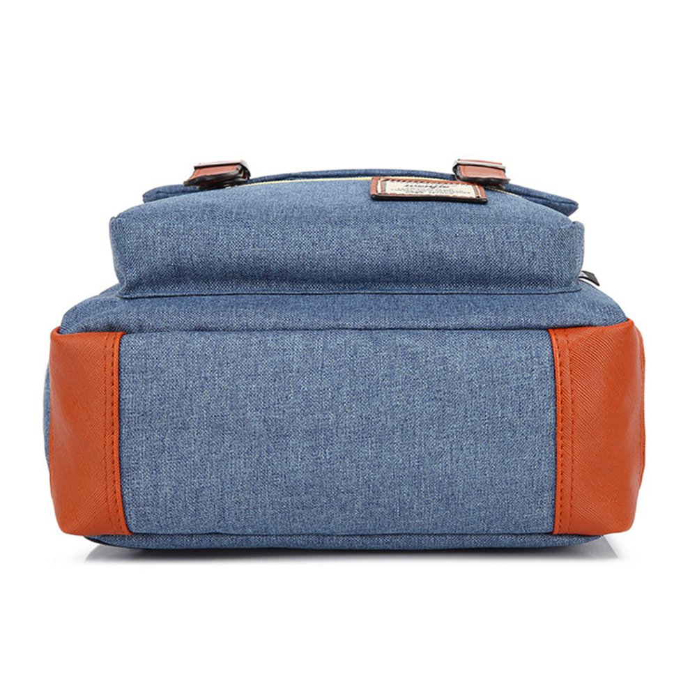 Mn&Sue 15.6 Inch Waterproof Laptop Backpack for Men & Women - Durable College Backpack for Travel, Business, Work & Outdoor Activities | Stylish British Design Unisex Rucksack in Denim Blue | Perfect for Commuting, School, Hiking & Daily Use