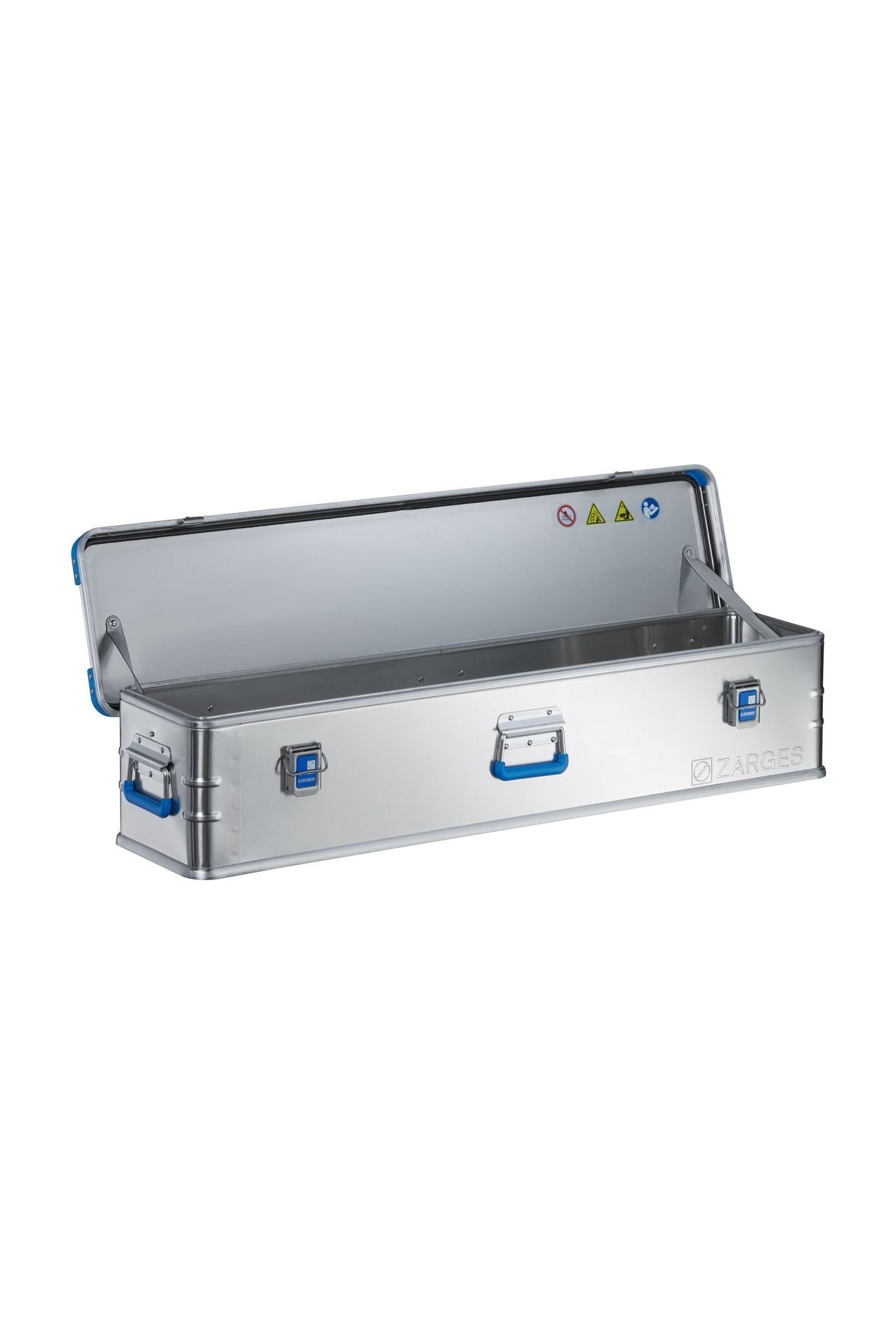 Zarges K440 Medium Duty Aluminum Cargo Storage Case 63L - Waterproof & Durable Tool Box for Construction, Camping Gear, and Equipment Transport