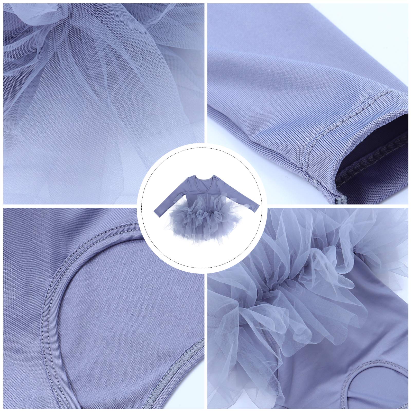 GALPADA Girls Dance Leotard with Skirt - Cotton Ballet Activewear for Kids - Perfect for Ballet, Jazz, Gymnastics & Dance Classes
