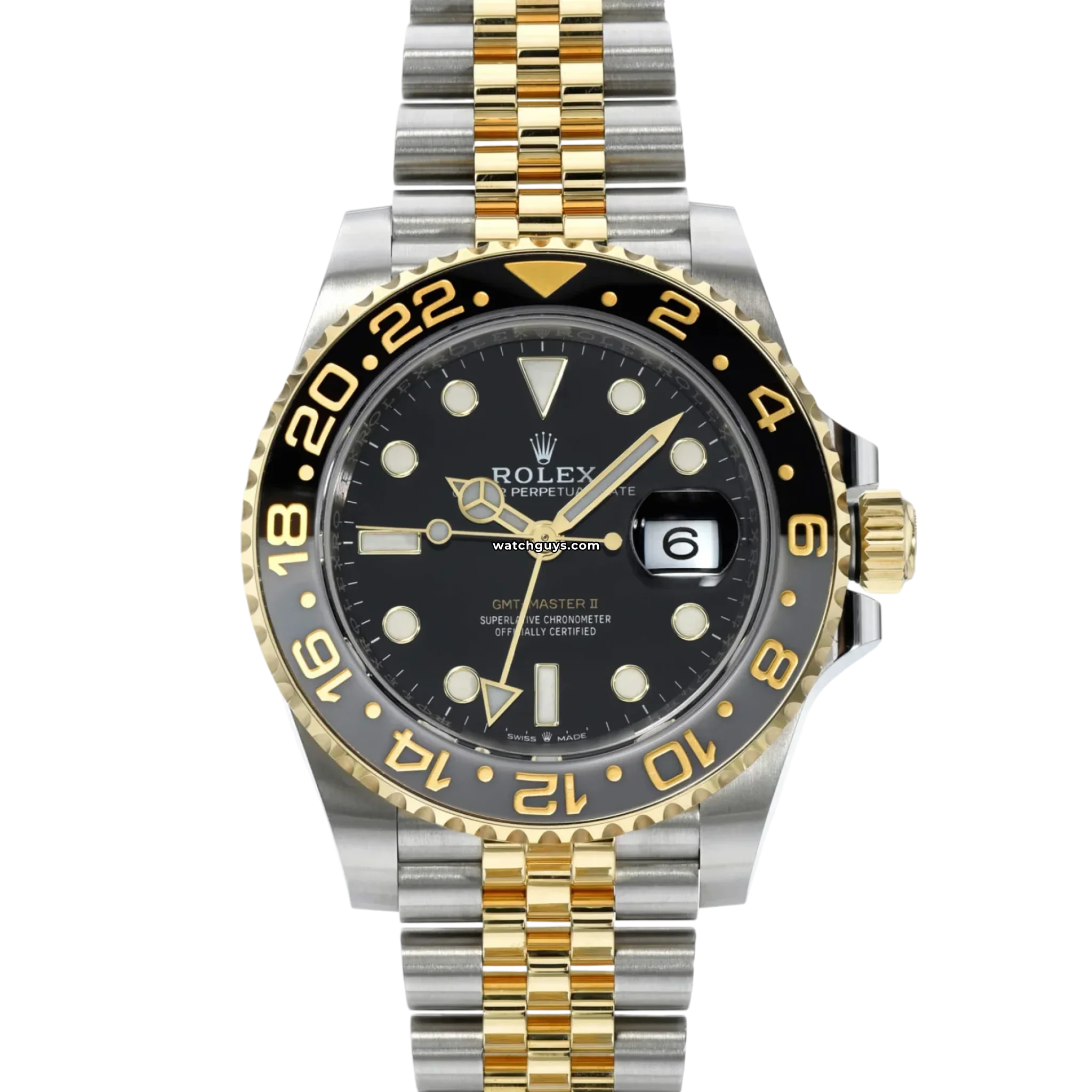 Rolex GMT Master II 126713GRNR Stainless Steel & Gold Watch with Jubilee Bracelet - Perfect for Travel, Business & Luxury Collectors
