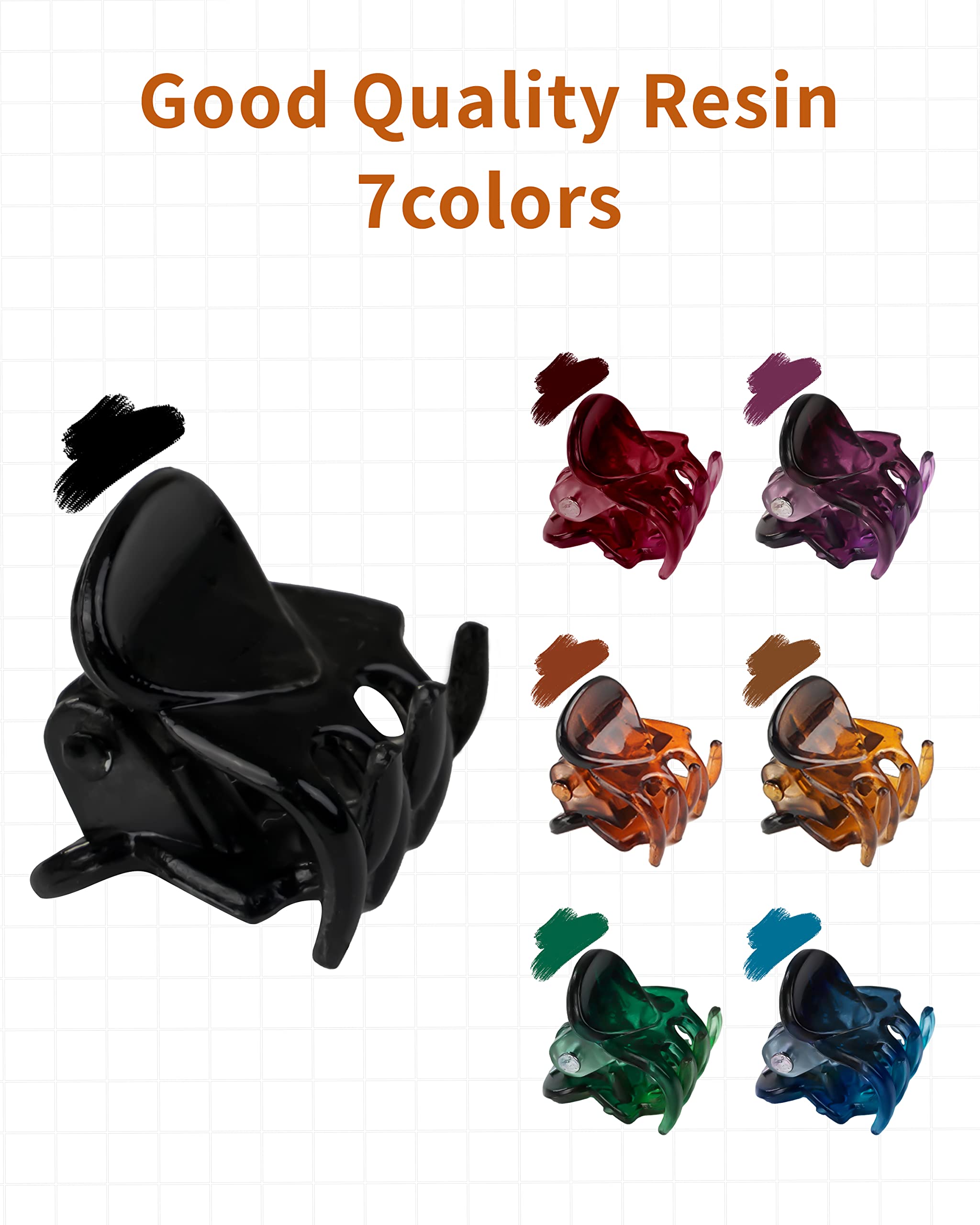72 Pcs Mini Hair Clips for Women & Girls - Small Plastic Claw Hairpins in 3 Colors | Perfect for School, Work, Parties & Everyday Hairstyling