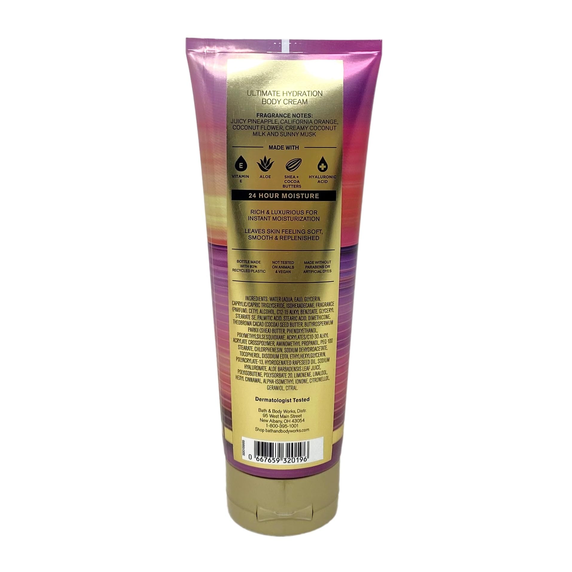 Bath & Body Works Malibu Heat 3-Piece Gift Set - Full Size Body Cream, Fragrance Mist & Shower Gel | Summer Body Care Collection for Women, Beach Vacation Essentials