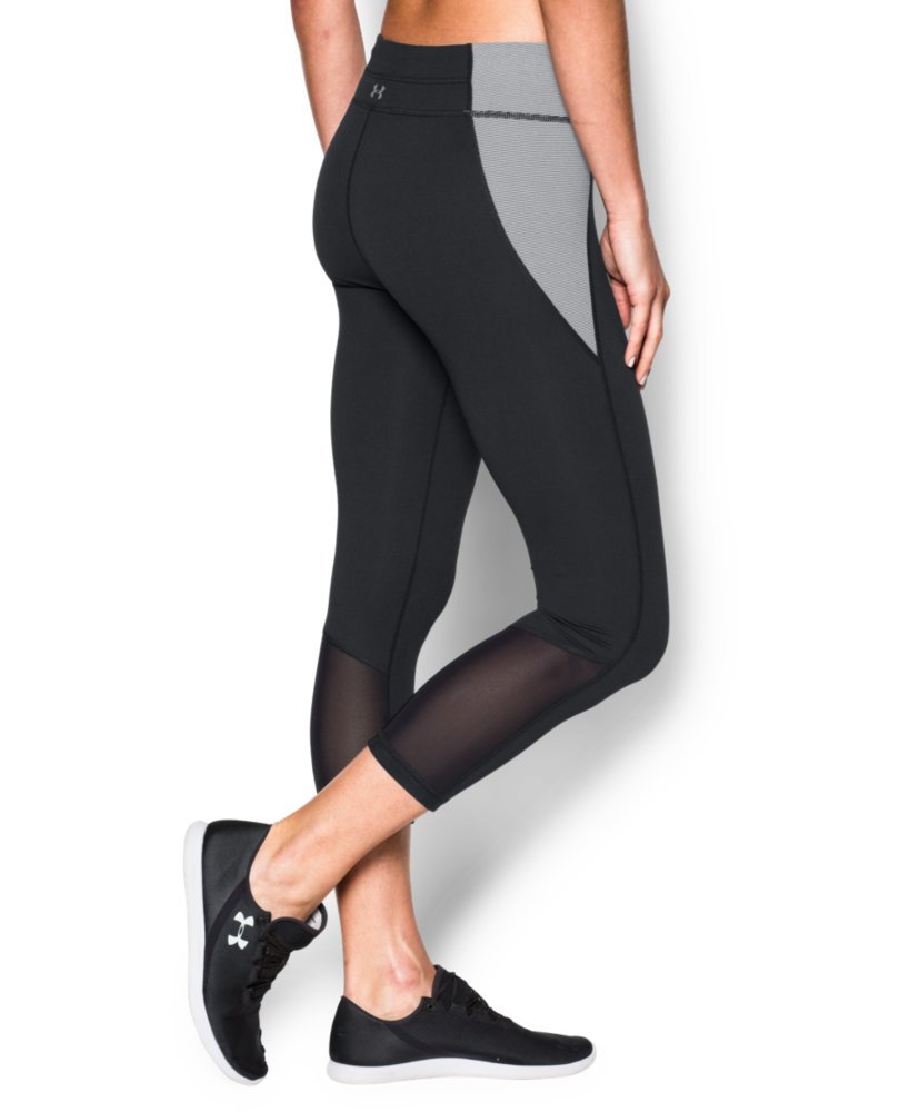 Under Armour Women's Mirror Color Block High-Waisted Workout Leggings - Yoga, Running & Gym Fitness Compression Pants for Active Lifestyle