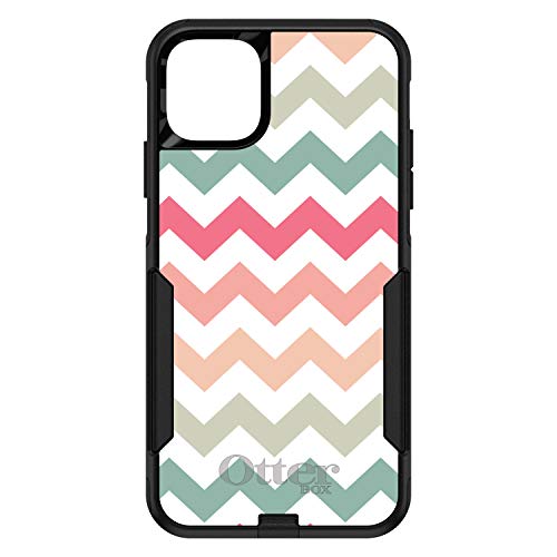Pastel Chevron Wave Stripes On Black Case