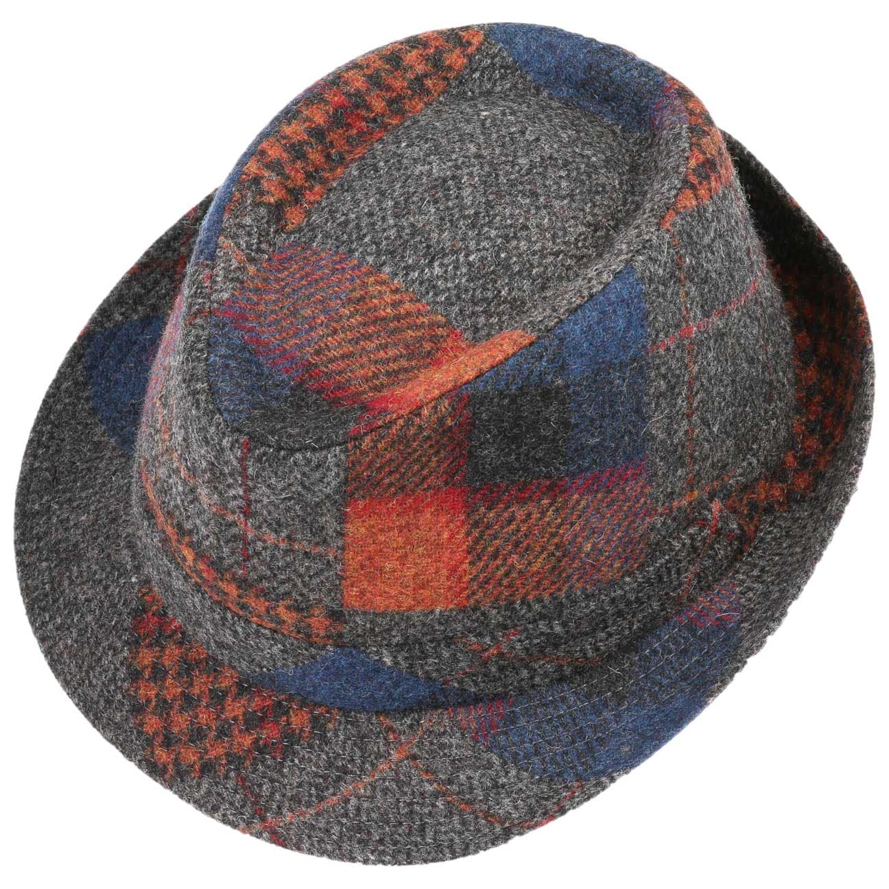 Lierys Merino Wool Patchwork Trilby Hat for Women - Stylish & Warm Winter Fashion Accessory for Outdoor Activities & Travel