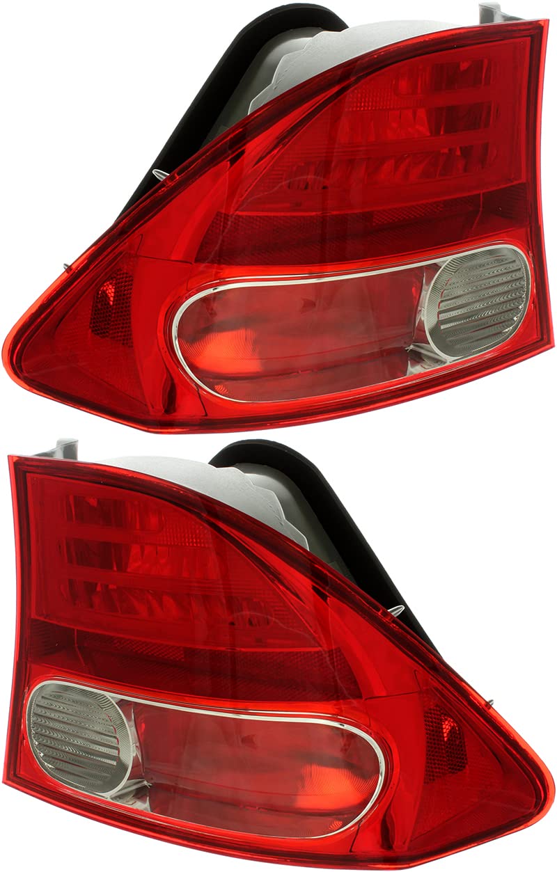 Honda Civic Sedan Tail Lights Lamps Set - Compatible with 2006 2007 2008 Models (Driver & Passenger Side) | Replacement for Broken or Foggy Lights, Enhanced Nighttime Visibility & Safety