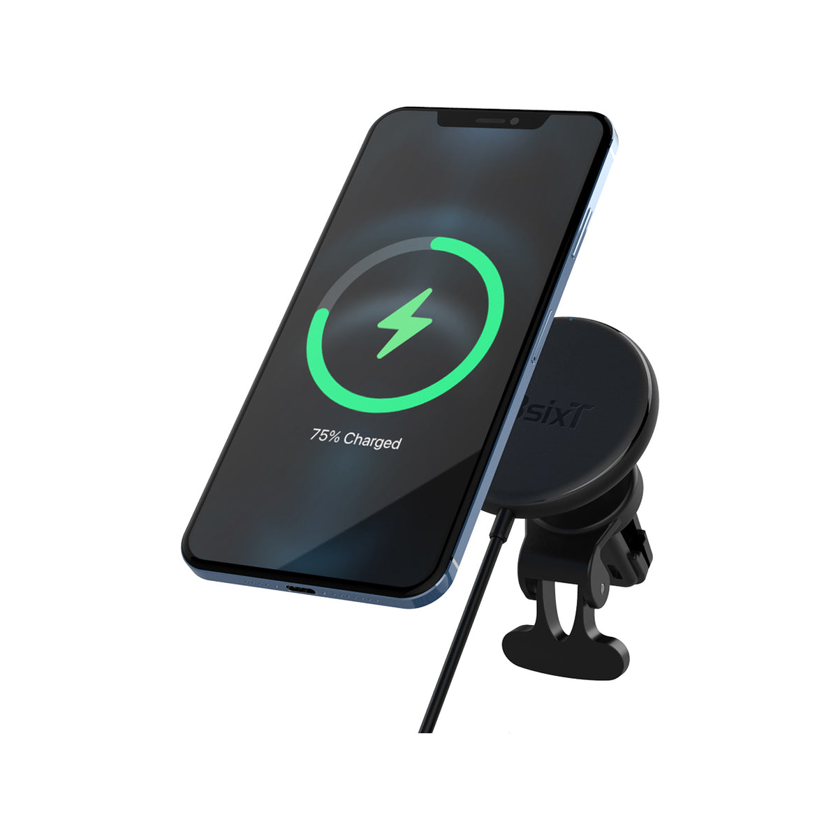 3sixT Magnetic Wireless Car Vent Mount 15W Fast Charger - Secure Phone Holder for iPhone, Samsung & Android - Perfect for Commuting, Road Trips & GPS Navigation