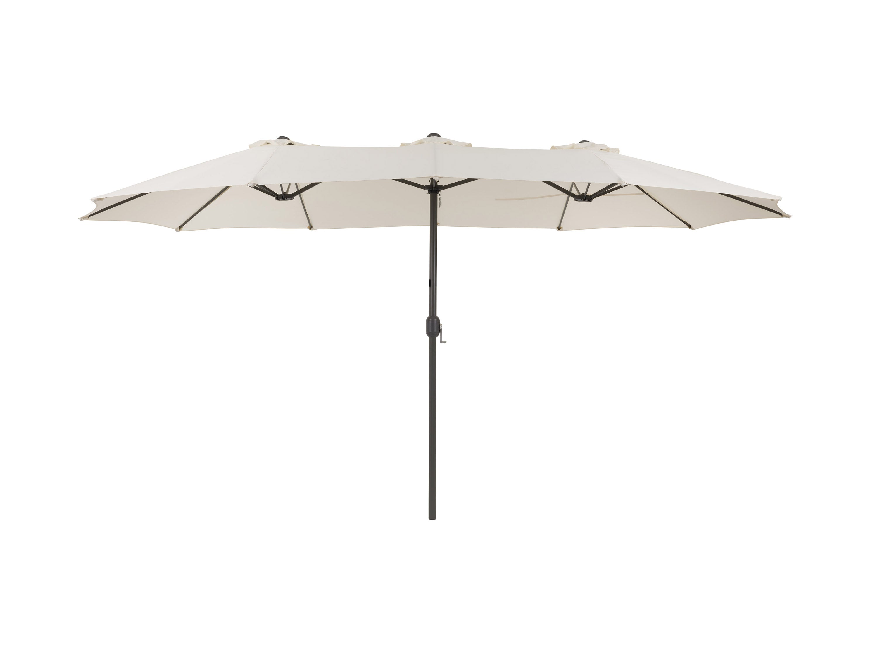 15ft Warm White Double Patio Umbrella - Outdoor Dining, Poolside Lounging, and Backyard Relaxation