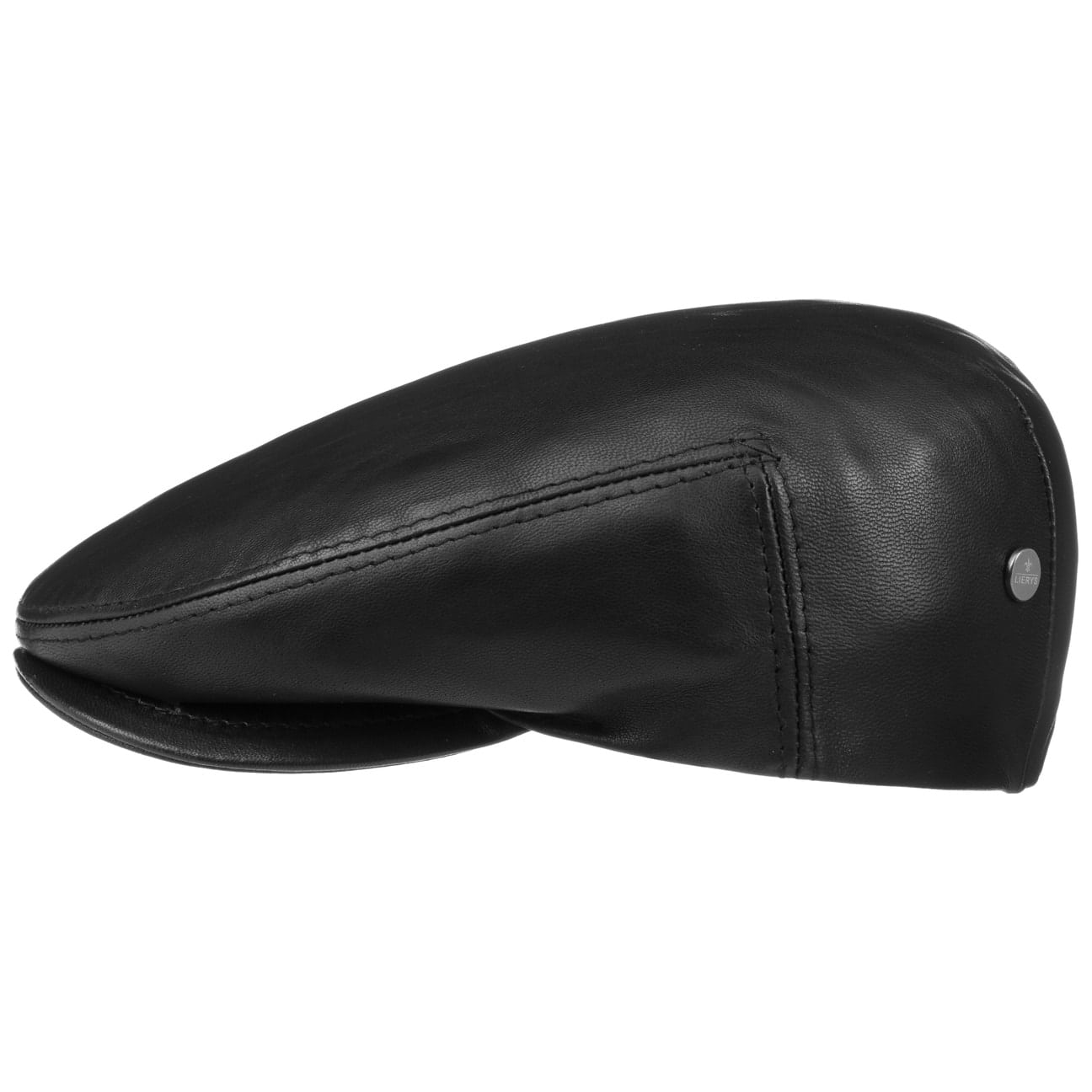 Lierys Napa Leather Flat Cap for Men - Vintage Style Driver Hat - Perfect for Casual Outfits, Driving & Outdoor Adventures