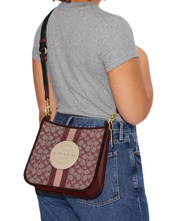Coach Dempsey File Bag in Signature Jacquard with Stripe & Patch - Stylish Work Tote for Women, Perfect for Office, Business & Travel Accessories