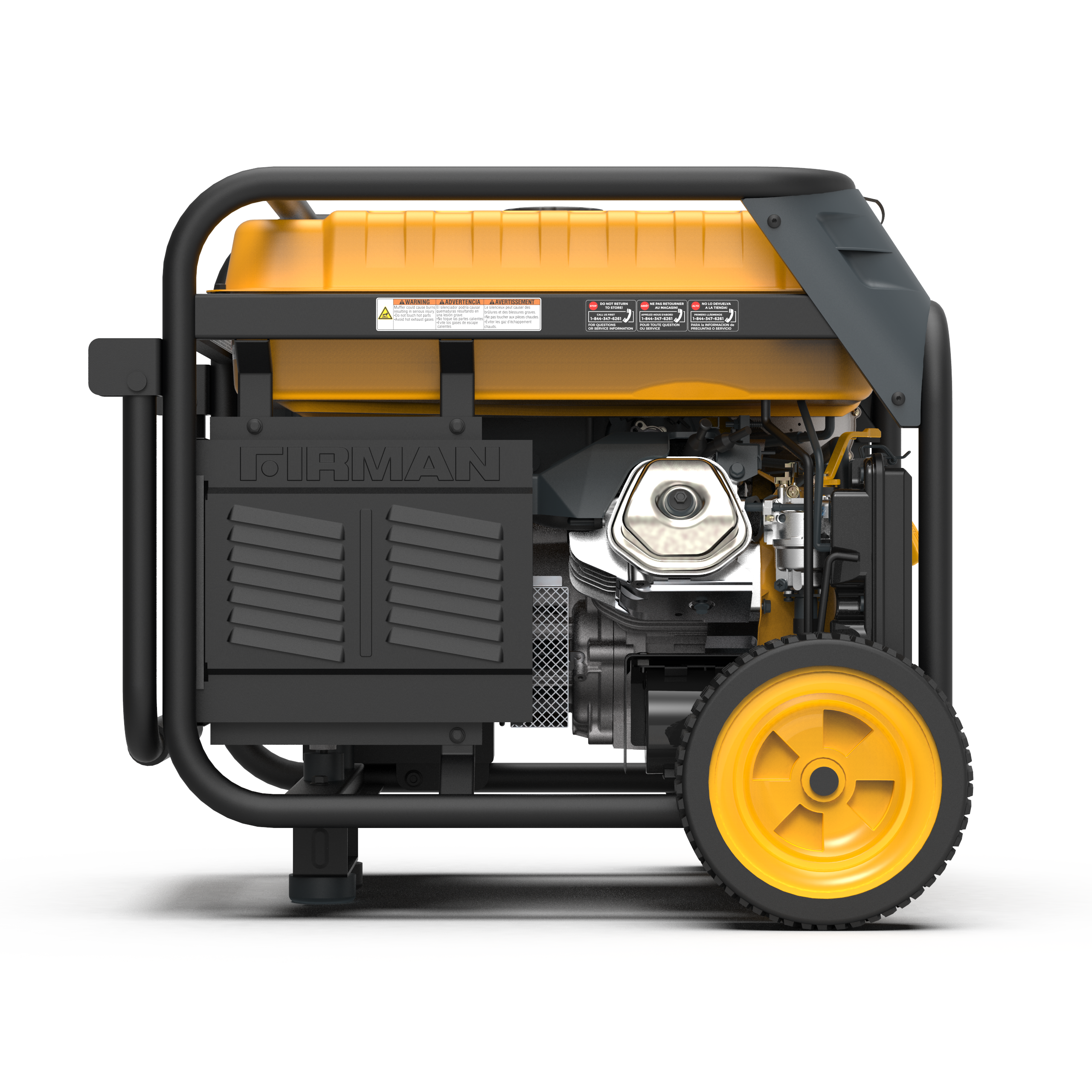 8000W Dual Fuel Portable Generator with Electric Start - 120V/240V Output for Camping, RV Trips & Home Backup Power