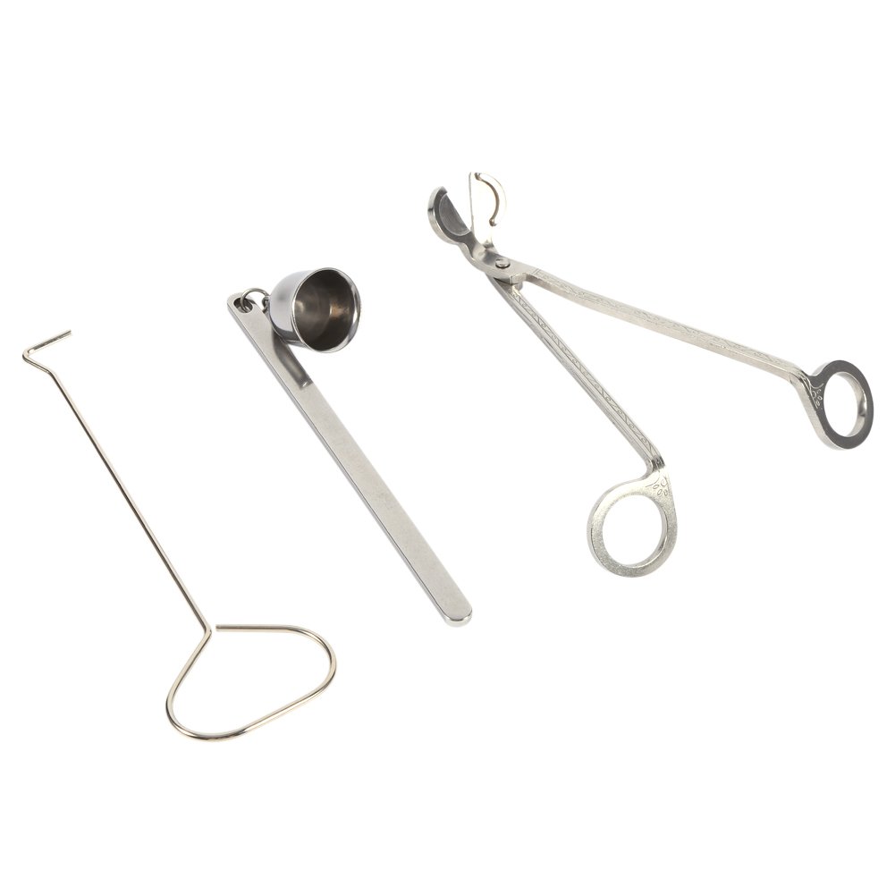 Joyzan Stainless Steel 3-in-1 Candle Wick Trimmer & Snuffer Set - Safe Candle Care Accessory Kit for Precise Trimming & Flame Extinguishing | Perfect for Home Decor, Relaxation & Aromatherapy