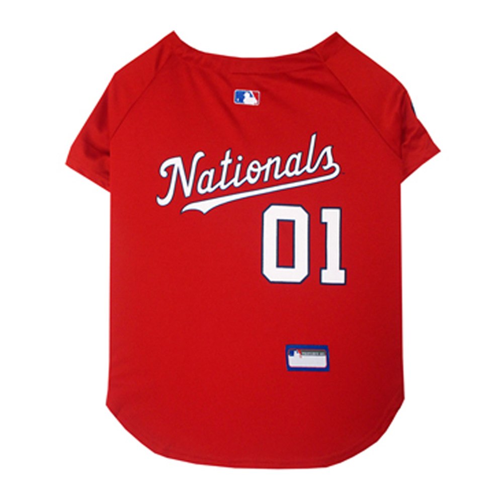 Washington Nationals MLB Dog Jersey - Large Size, Officially Licensed Pet Apparel for Baseball Fans - Perfect for Game Day, Pet Parades & Team Spirit Events