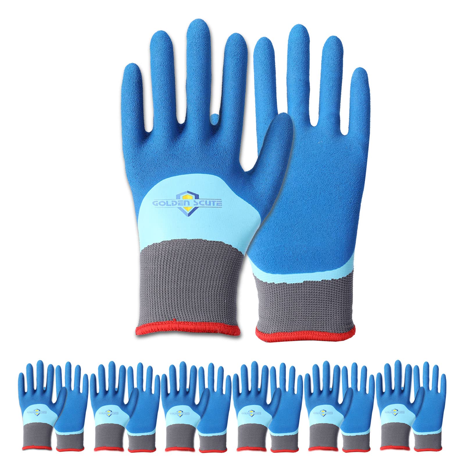 Golden Scute Freezer Gloves - Winter Work Gloves with Touchscreen & Waterproof Thermal Insulation for Cold Weather - Ideal for Outdoor Work, Snow Removal, Ice Fishing, and Winter Sports