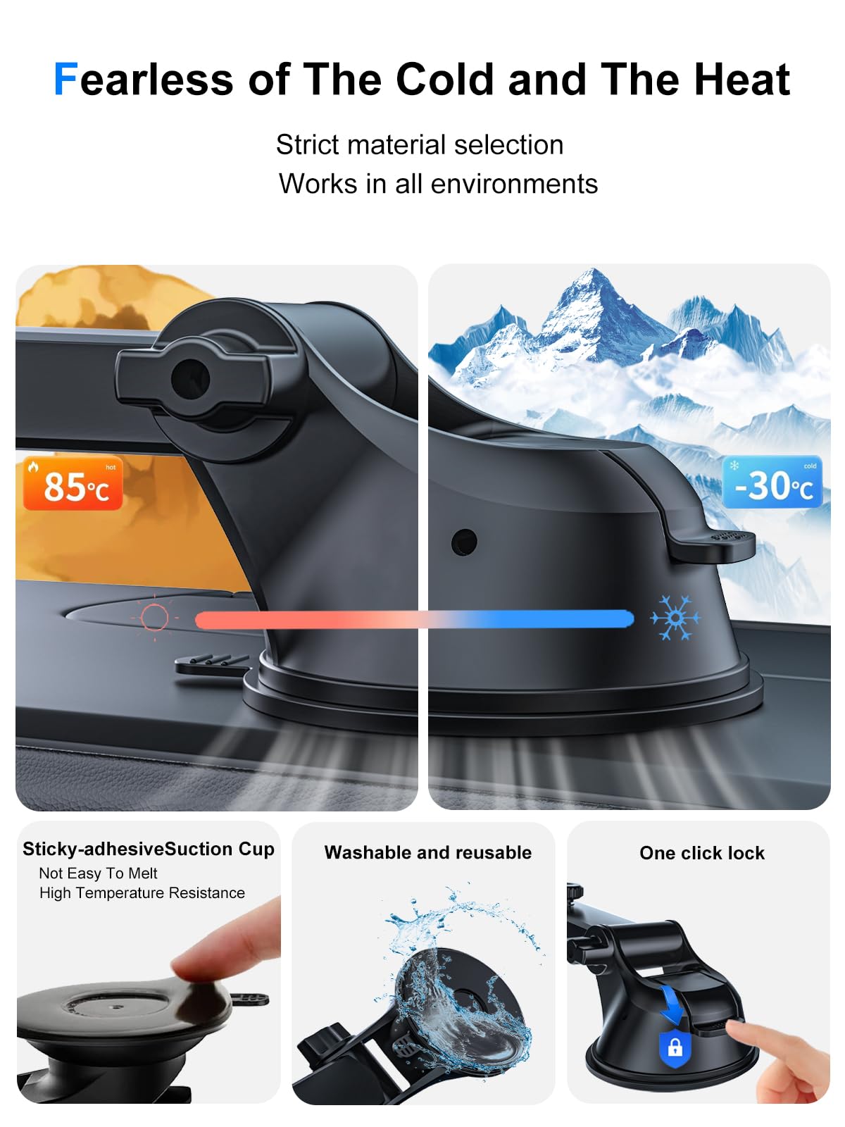 Universal Car Dashboard Tablet Mount Holder for 4-13