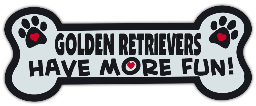 Golden Retriever Bone-Shaped Magnets for Cars & Trucks - Fun Pet Stickers