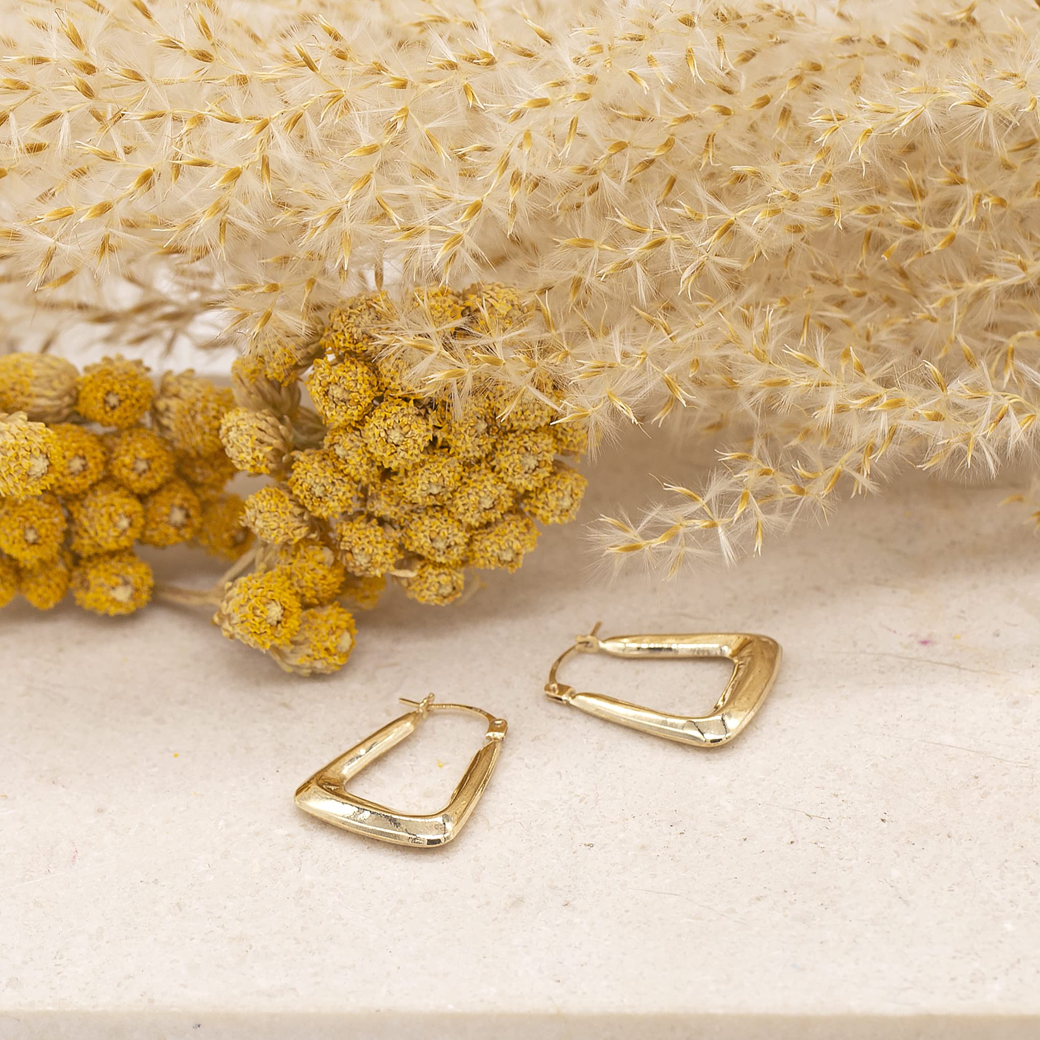 Carissima 9ct Yellow Gold Earrings for Women - Elegant & Hypoallergenic Jewelry for Parties, Weddings & Everyday Wear