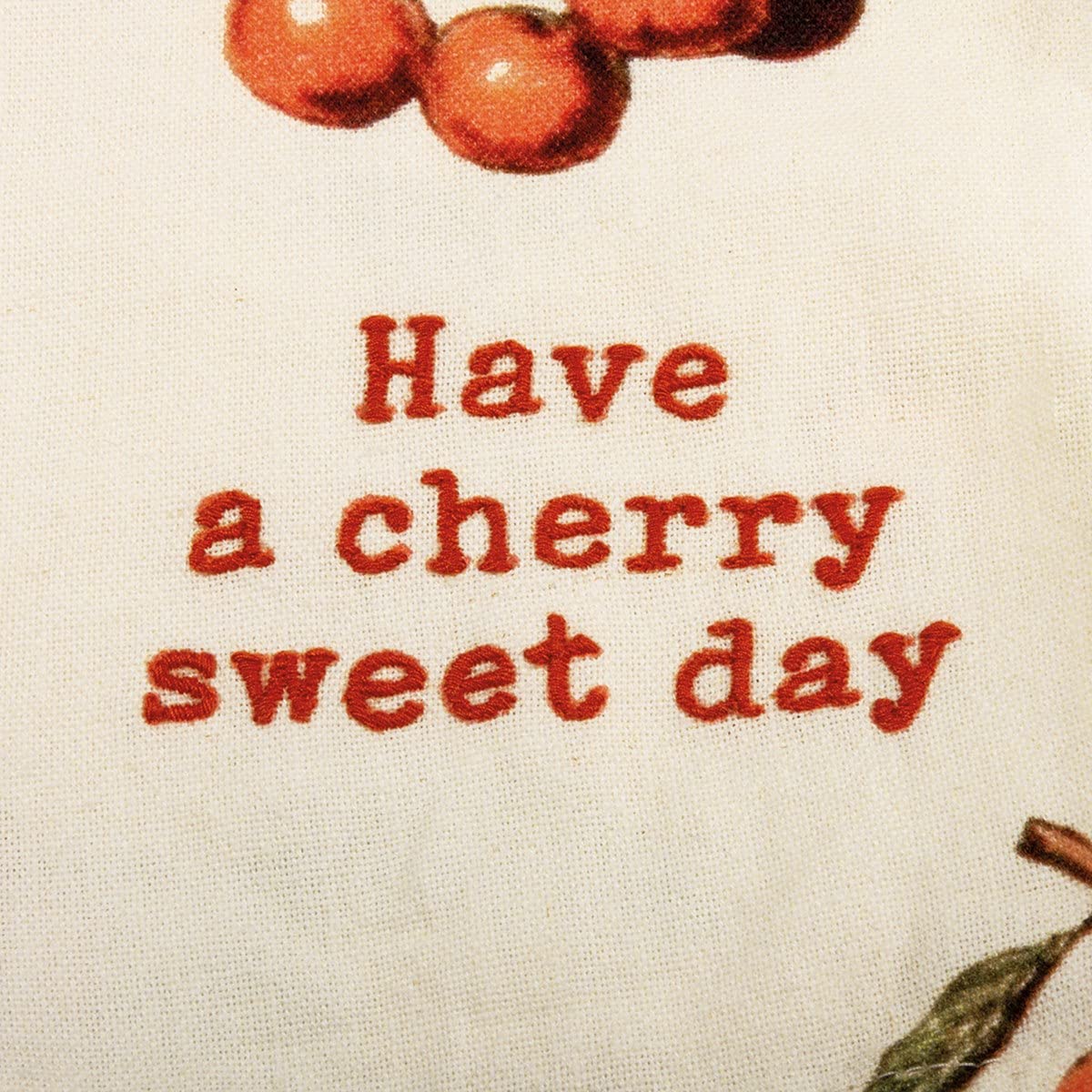 Primitives by Kathy Have A Cherry Sweet Day Decorative Kitchen Towel - Cute Farmhouse Style Dish Towels for Kitchen Decor, Baking & Holiday Gifting