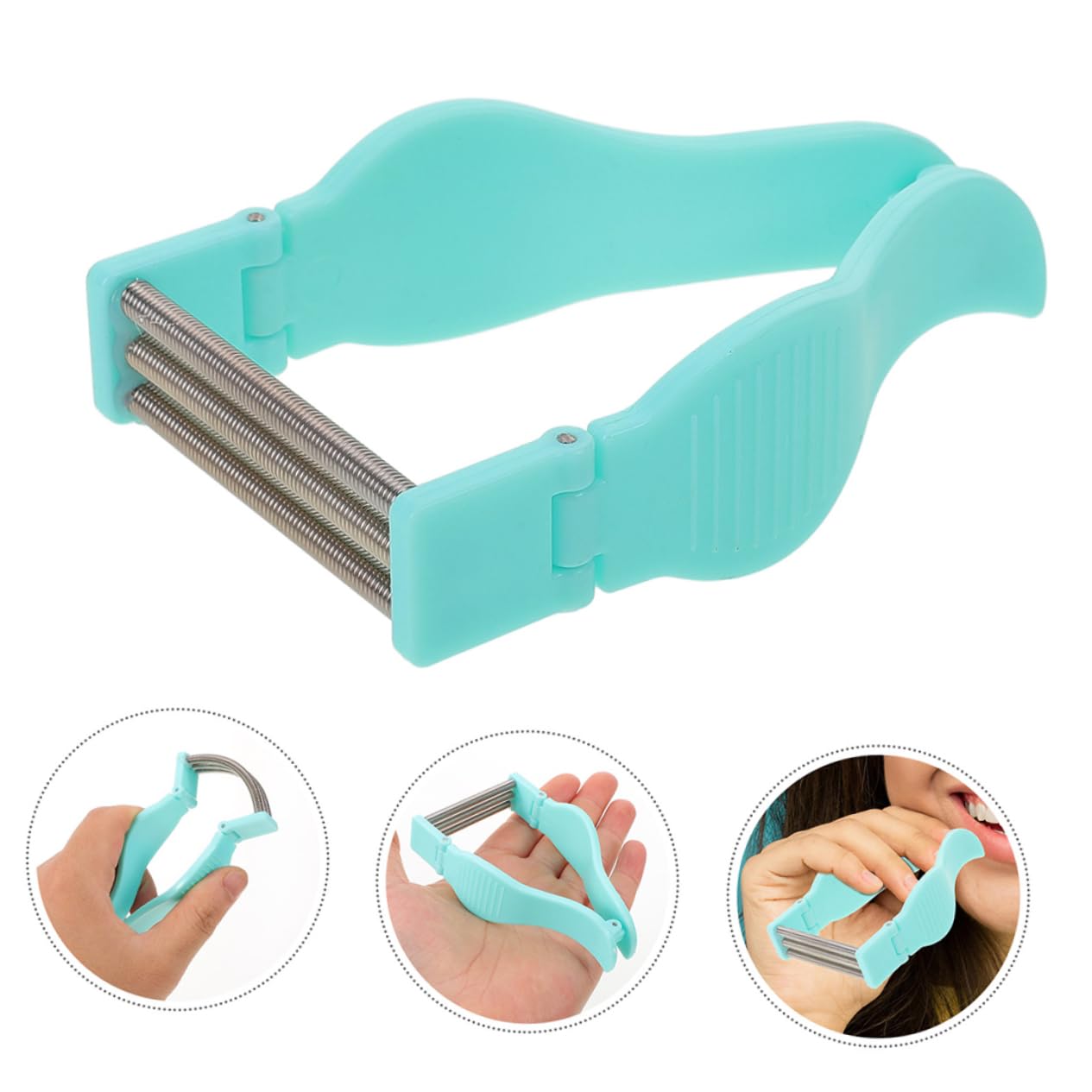 NOLITOY 3-Piece Facial Hair Removal Kit for Women - Eyebrow Lip & Chin Hair Remover Tool | Painless Threading Device for Smooth Skin | Perfect for Home Use, Travel & Salon Quality Results
