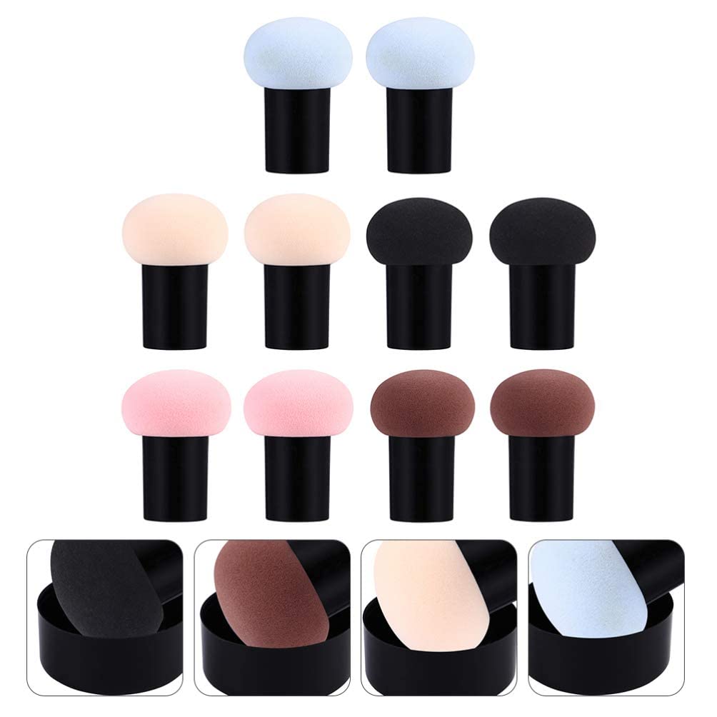 AVTY Professional Makeup Beauty Blender Sponge & Puff Set - 10 Pack for Flawless Foundation & Concealer Application | Perfect for Daily Makeup, Travel & Professional Makeup Artists