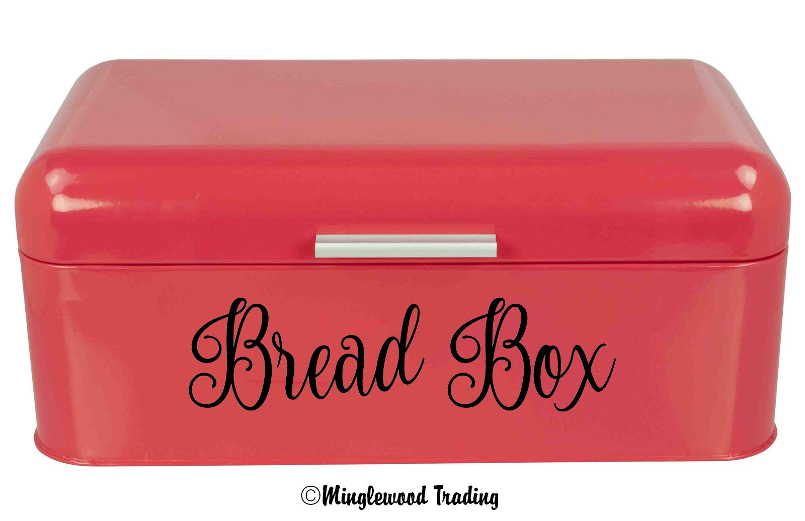 7.5W x 2H Black Fancy Font Bread Box Label - Premium Die Cut Vinyl Decal for Kitchen Organization (Sticker Only) - Perfect for Pantry, Cabinet & Countertop Organization