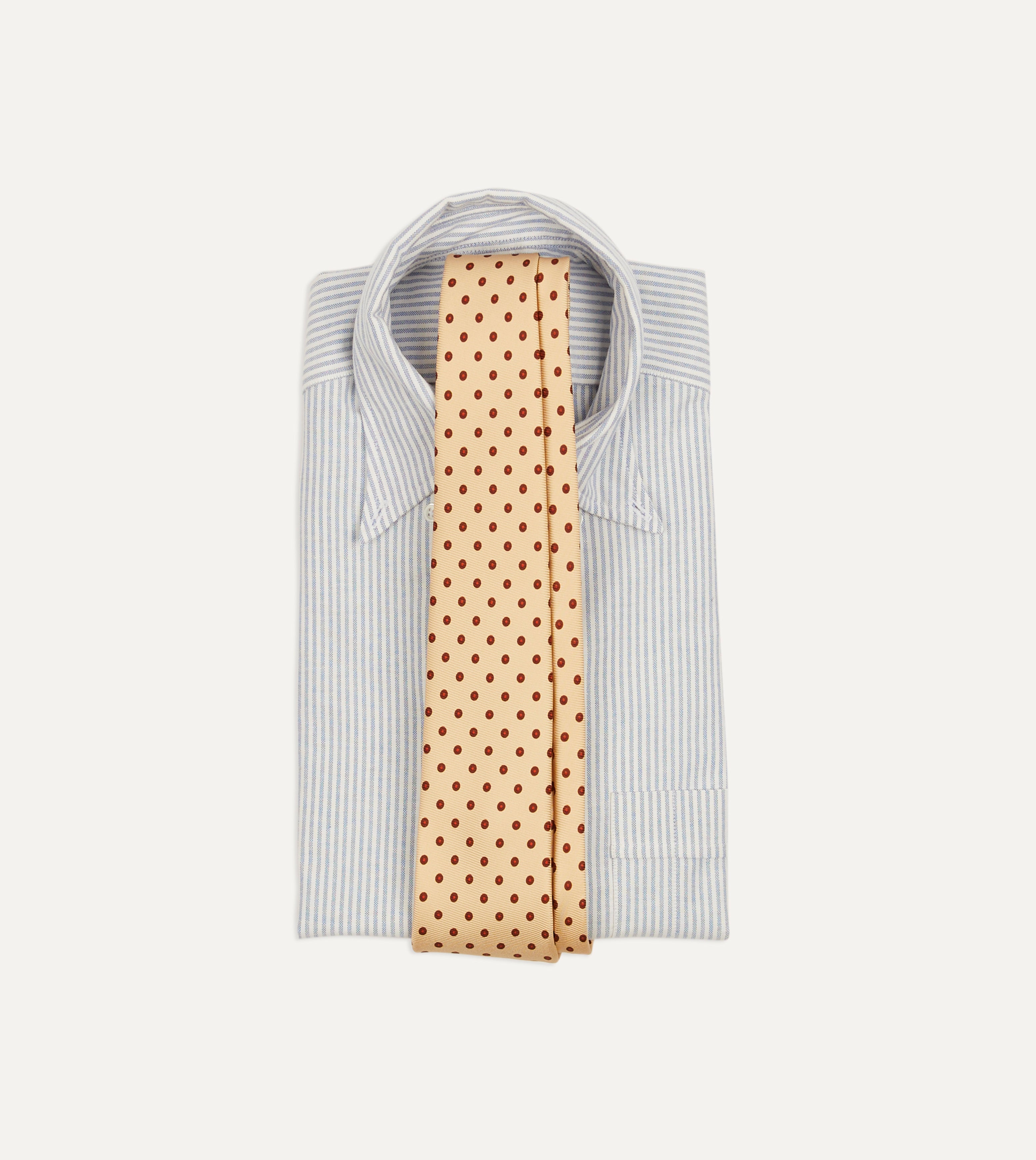 Elegant Gold Circular Dot Silk Self-Tipped Necktie for Men - Perfect for Weddings, Business Meetings & Formal Events