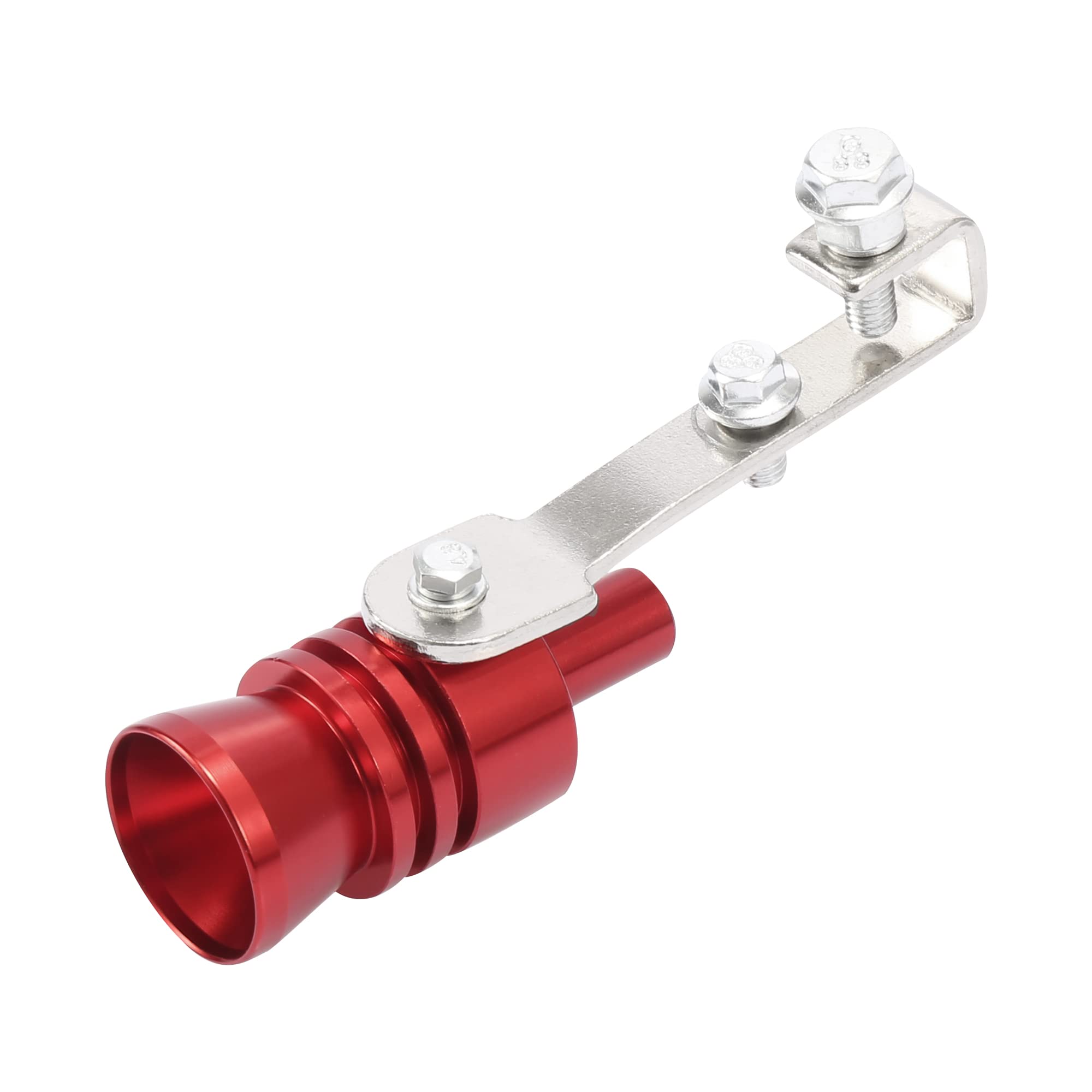 X AUTOHAUX 2-Piece Universal Turbo Whistle Exhaust Muffler - L Size Aluminum Alloy Pipe for Deep Car Roar Sound - Compatible with Most Vehicles - Perfect for Performance Upgrades & Car Enthusiasts