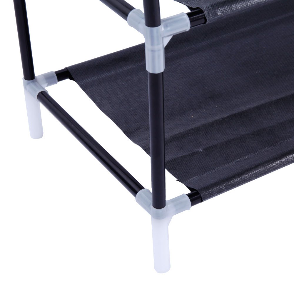 5-Tier Space Saving Shoe Rack Organizer - Non-Woven Fabric & Metal Frame Shoe Storage Cabinet with Handle (23