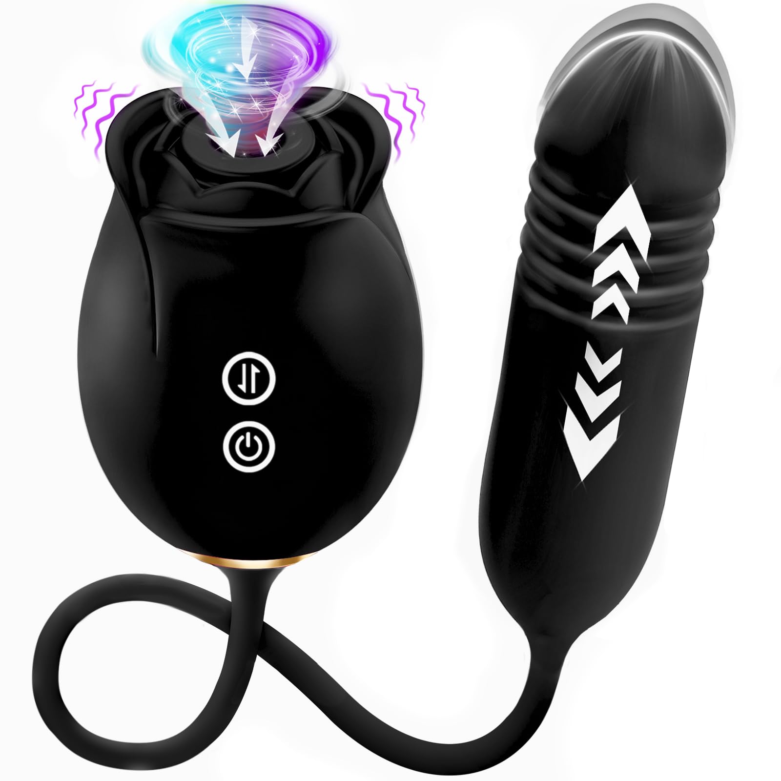 EORONE 18-Speed Sucking Thrusting Dildo Vibrator - G Spot & Clitoral Stimulator for Women, Couples Adult Sex Toys with Nipple Vibrator | Perfect for Solo Play, Partner Intimacy & Spicing Up Your Bedroom Games
