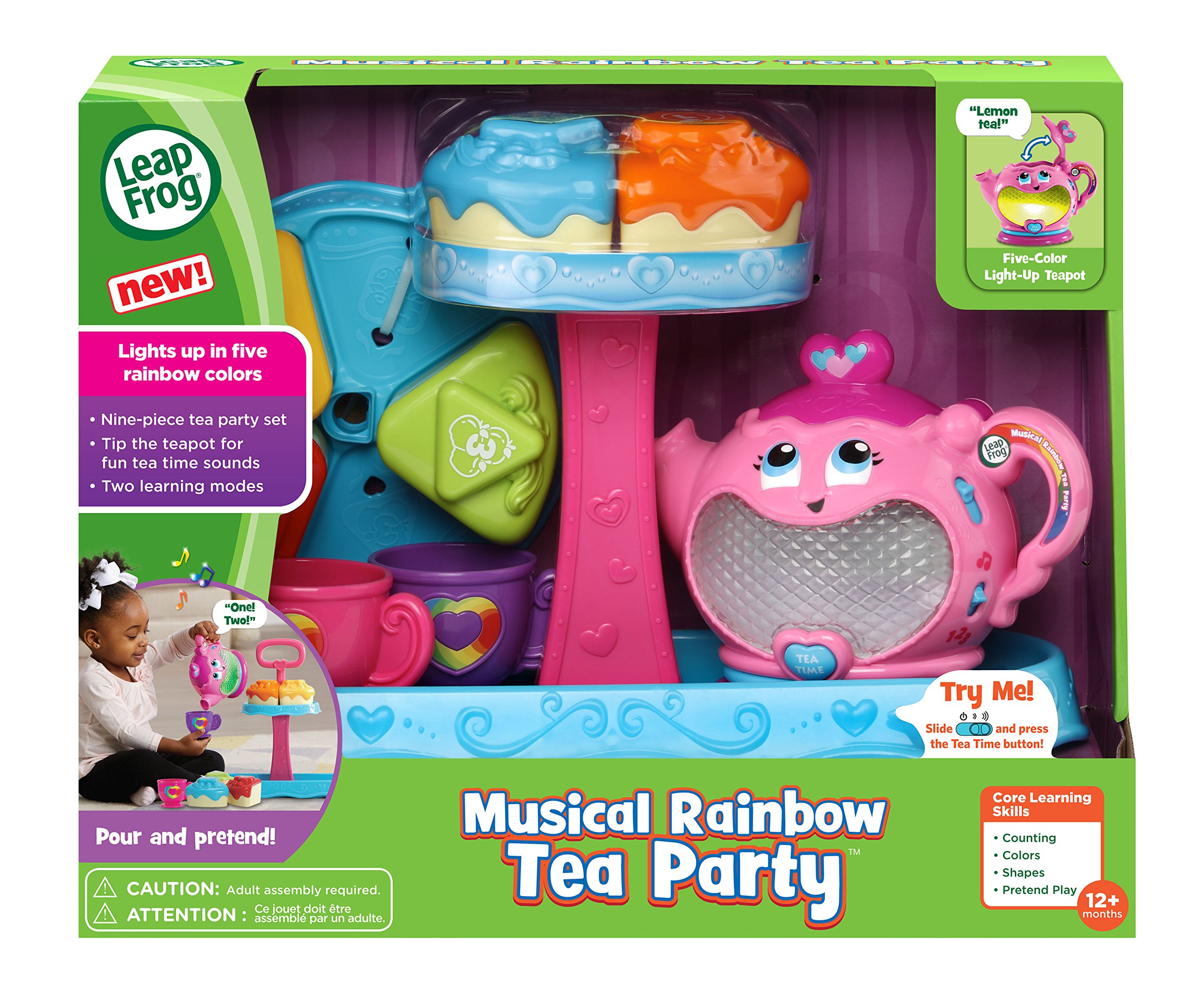 LeapFrog Musical Rainbow Tea Party Toy - Interactive Learning Toy for Toddlers & Kids | Pretend Play, Color Recognition & Music Fun | Perfect for Birthday Gifts & Playdates
