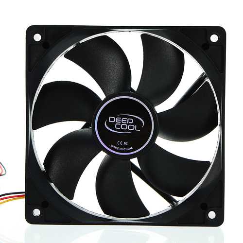 Deepcool 120mm x 120mm x 25mm 12V 3-Pin PC CPU Cooling Fan - Ultra Quiet Radiator Fan for Desktop Computers - Perfect for Gaming Rigs & Workstations