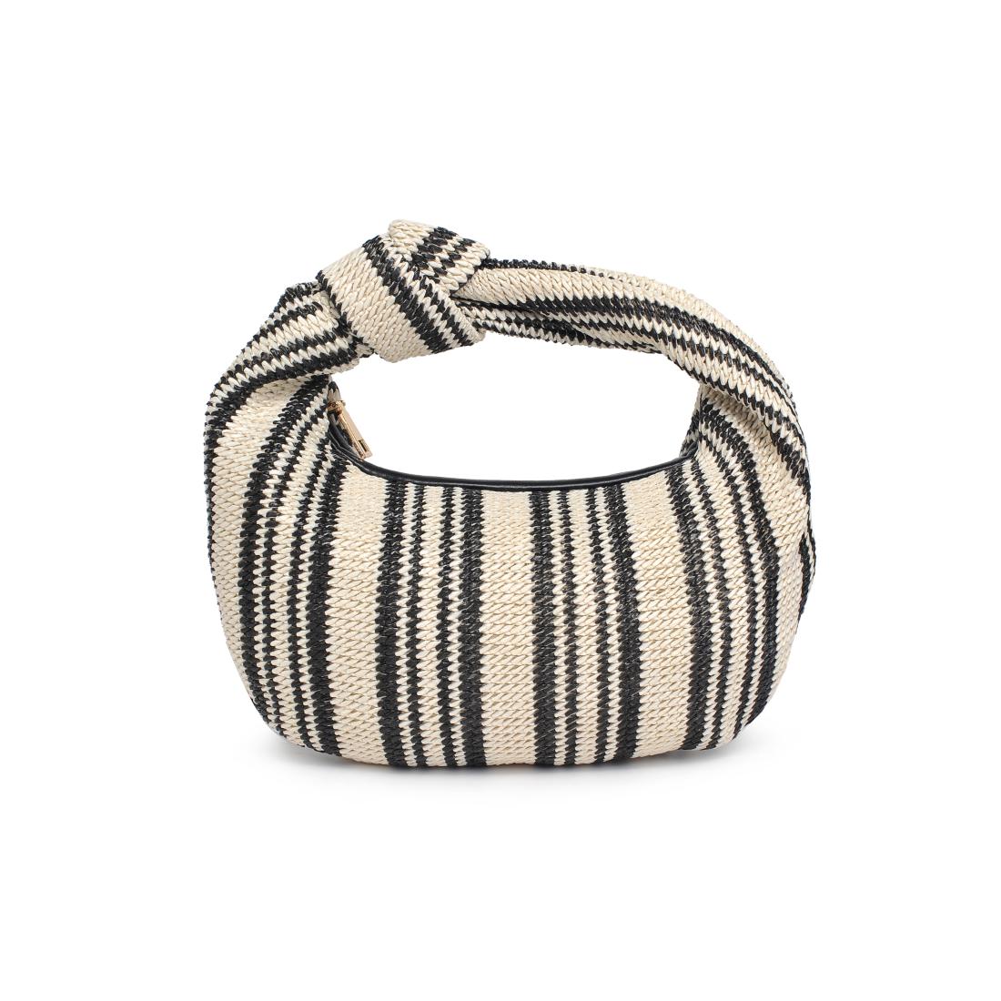 Tracy Striped Clutch Bag for Women - Fashionable Crossbody Purse with Adjustable Strap - Perfect for Parties, Weddings & Evening Events