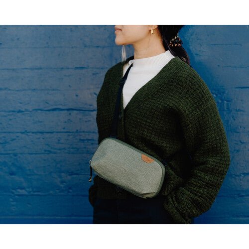 Peak Design Tech Pouch Small Sage - Compact Travel Organizer for Cables, Chargers & Accessories | Perfect for Business Trips & Daily Commute