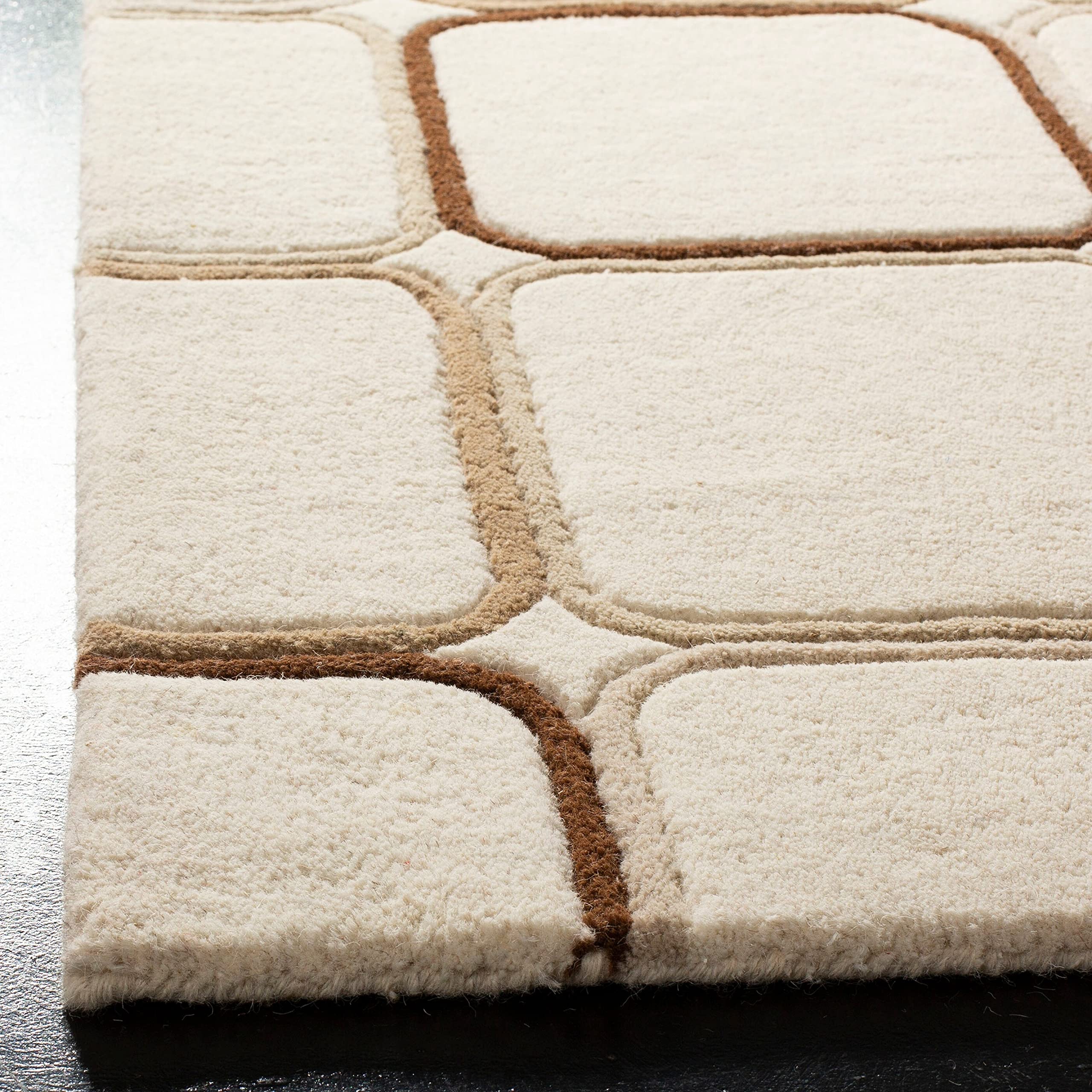Chelsea SOH713A Ivory Area Rug - Soft Plush Living Room Carpet for Bedroom, Dining Room & Home Decor