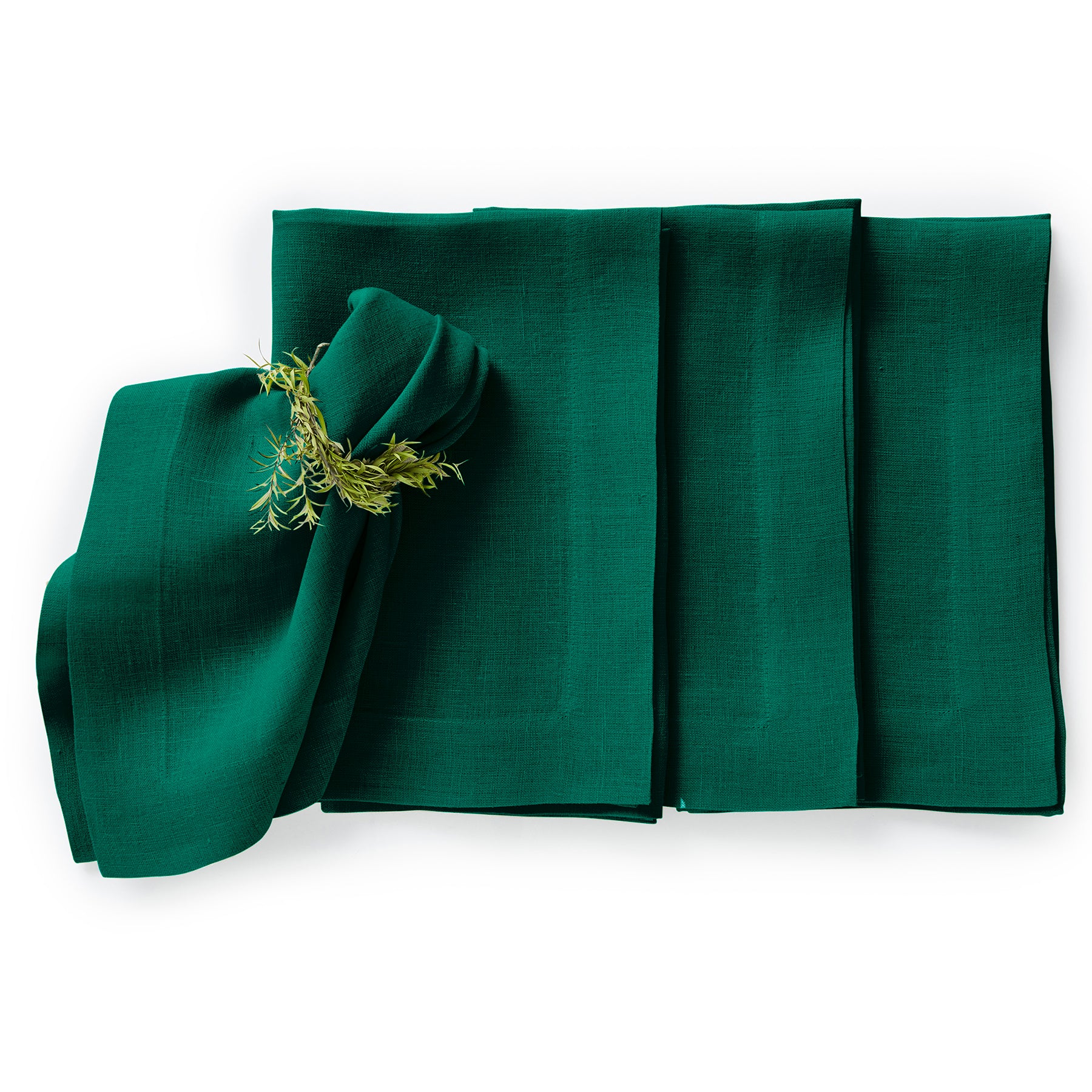 Premium Sonoma Linen Napkins Set of 4 - 100% Natural Cotton Dinner Napkins for Formal Dining, Wedding, and Holiday Table Settings