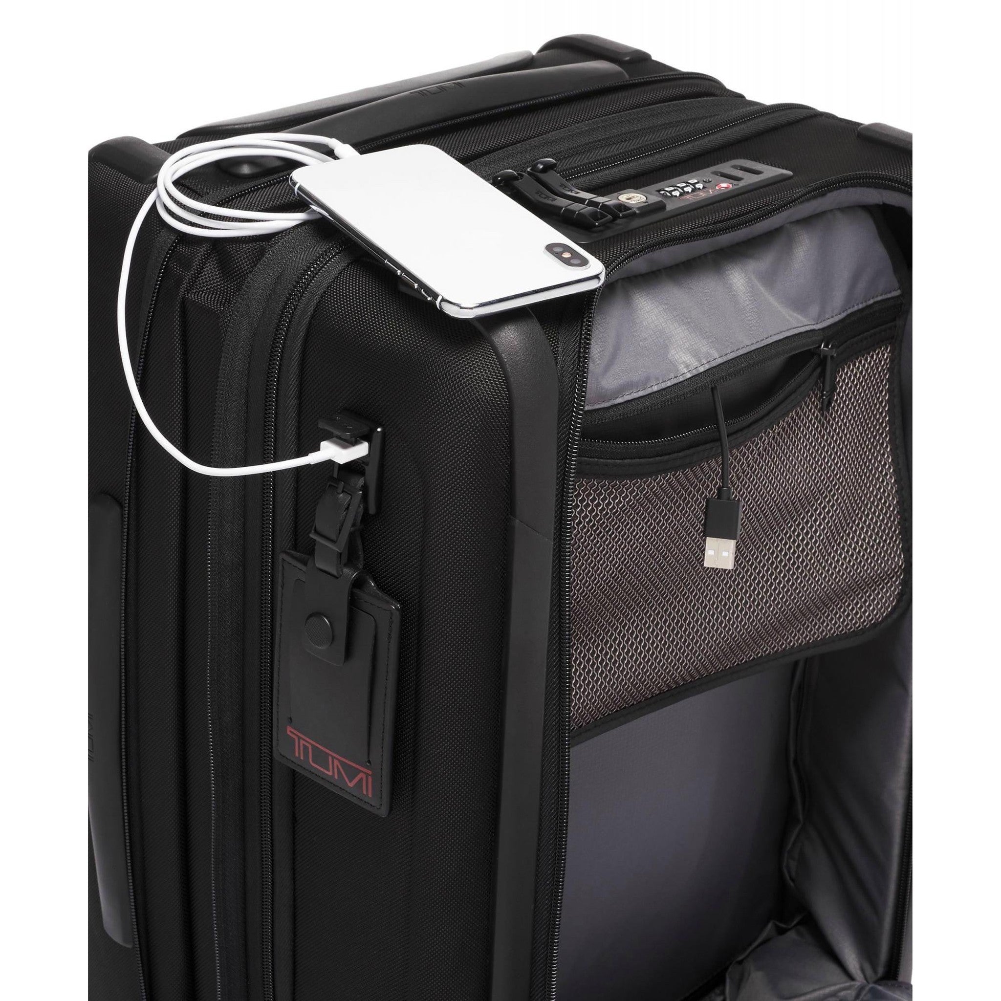 TUMI Alpha 3 International Expandable 4-Wheel Carry On Luggage - Lightweight Durable Suitcase for Business Travel & Weekend Getaways