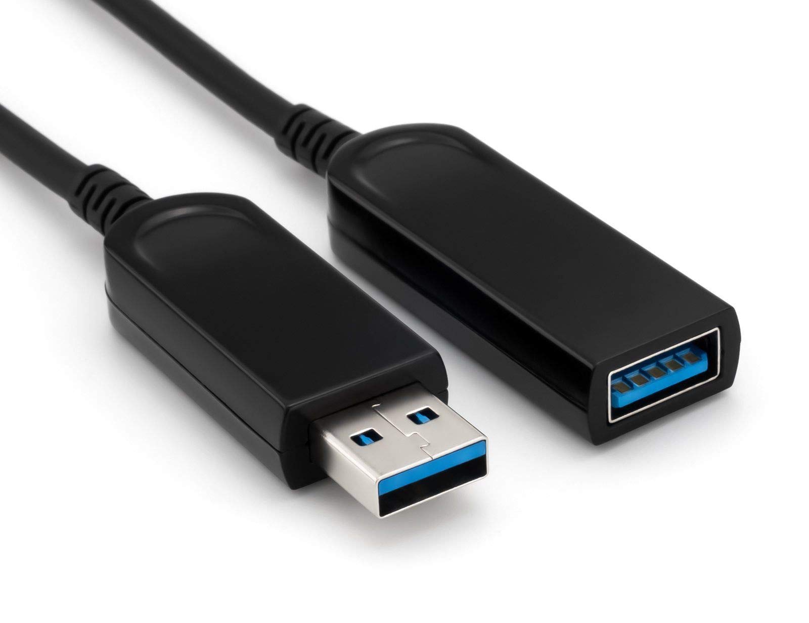 Sewell Light-Link 50ft USB Cable - High-Speed USB 2.0 Extension Cord for PC, Laptop, Printer, Camera - Perfect for Home Office, Gaming Setup & Long-Distance Device Connections