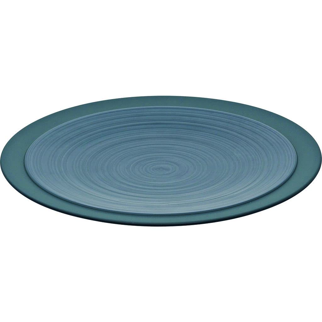 Bahia French Dinner Plate Set of 4 - Premium Stoneware Dish Set for Modern Kitchens | Microwave & Dishwasher Safe 26cm Ceramic Plates | Made in France - Bluestone | Perfect for Fine Dining, Dinner Parties & Everyday Use