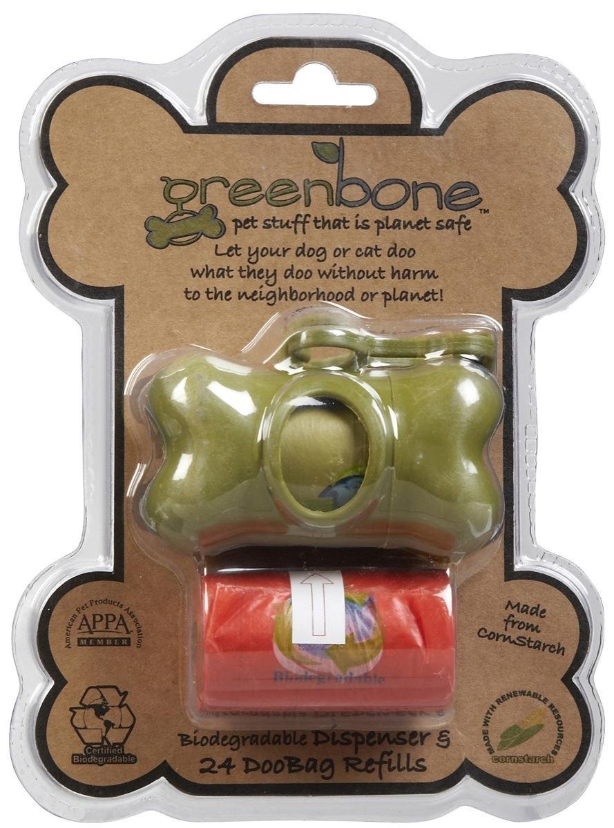 Eco-Friendly Biodegradable Waste Bag Dispenser with 24 Compostable Bags - Perfect for Kitchen, Bathroom & Pet Waste Disposal