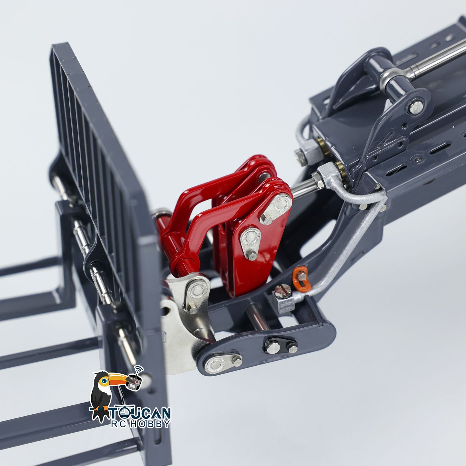 1/14 Scale LESU AT1050 4X4 Hydraulic RC Forklift Truck with Telescopic Arm - Painted & Assembled Model with ST8 Radio System - Perfect for Construction Site Simulation & Indoor RC Vehicle Play