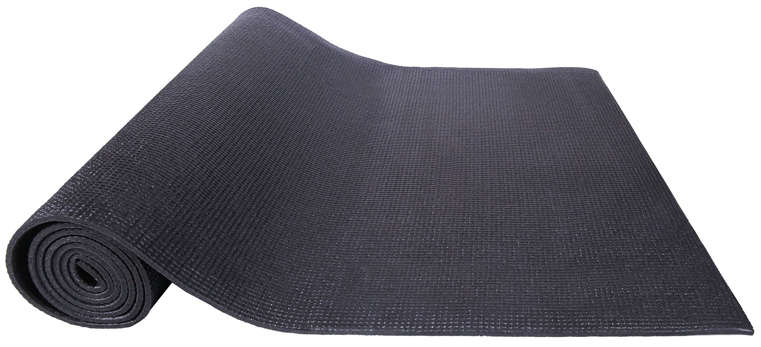 Premium 1/4-Inch Thick High-Density Non-Slip Yoga Mat with Carrying Strap - Tear-Resistant for Pilates, Home Workouts & Gym Use - Multiple Colors Available